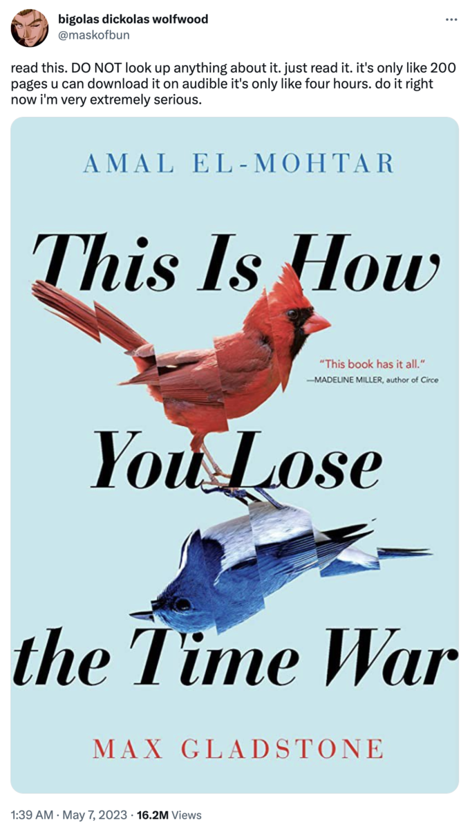 The Tweet Praising This is How You Lose the Time War